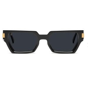 9FIVE Locks Sunglasses Black Gold Acetate Luxury Streetwear 54-21-150